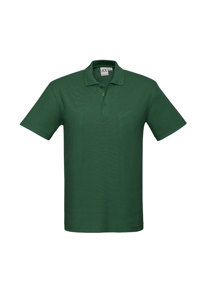 Biz Collection Kids Crew Short Sleeve Polo - Forest