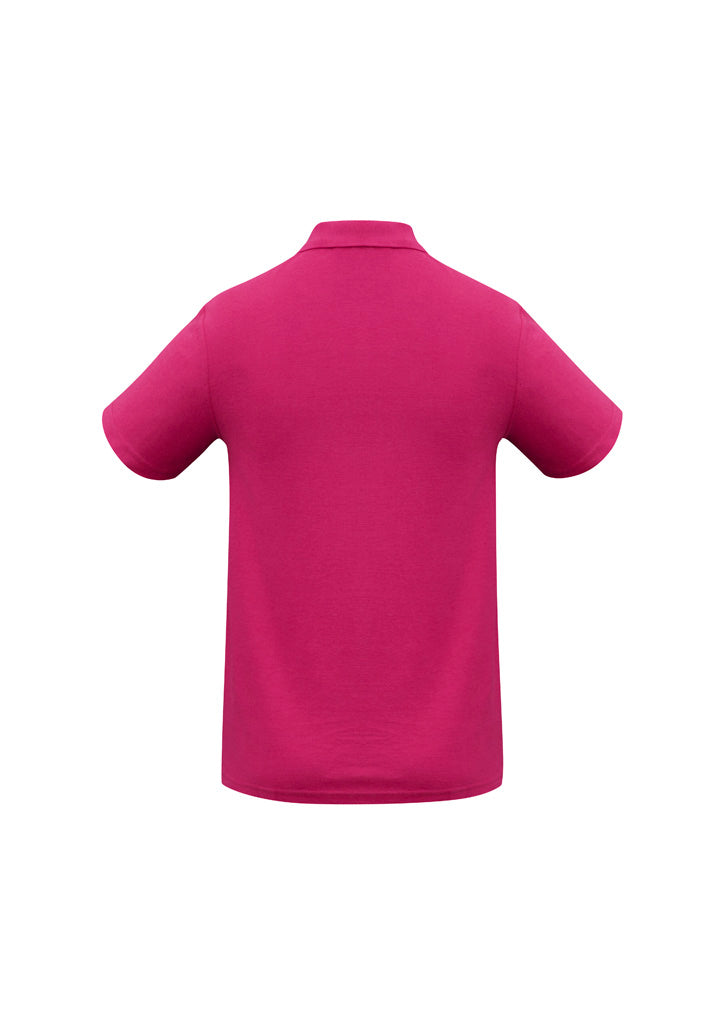 Biz Collection Kids Crew Short Sleeve Polo - Fuchsia