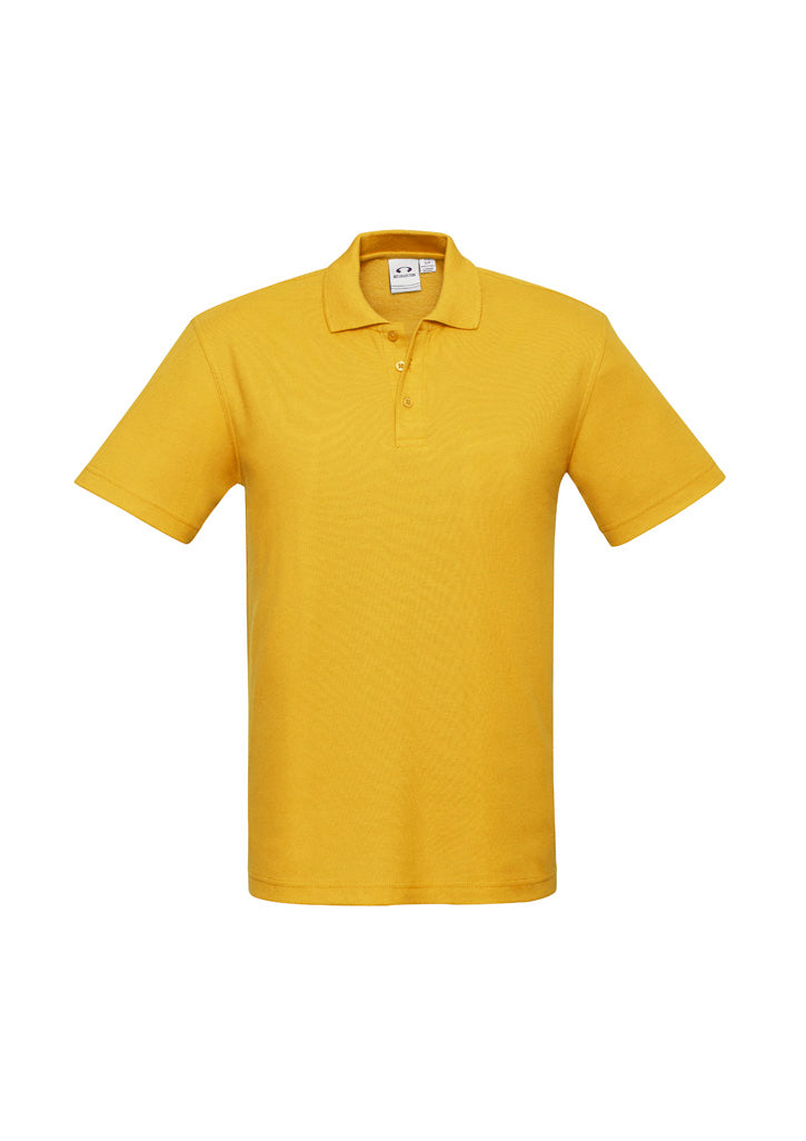 Biz Collection Kids Crew Short Sleeve Polo - Gold