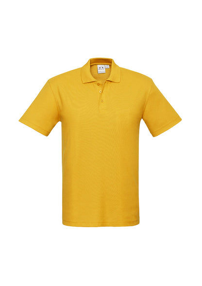 Biz Collection Kids Crew Short Sleeve Polo - Gold