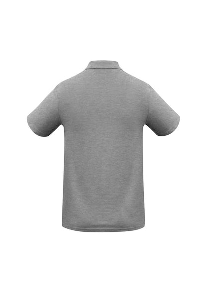 Biz Collection Kids Crew Short Sleeve Polo - Grey Marle