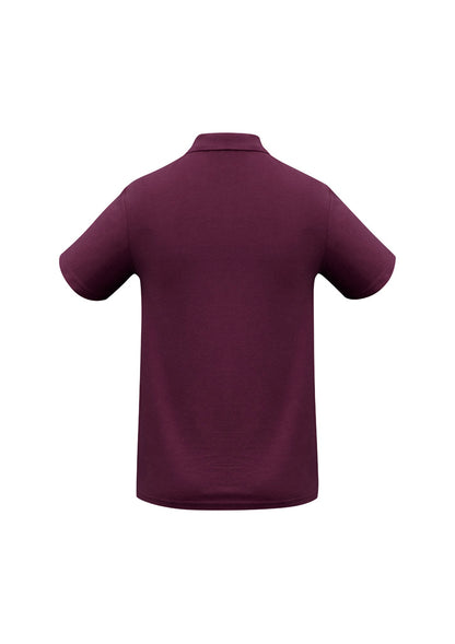 Biz Collection Kids Crew Short Sleeve Polo - Maroon