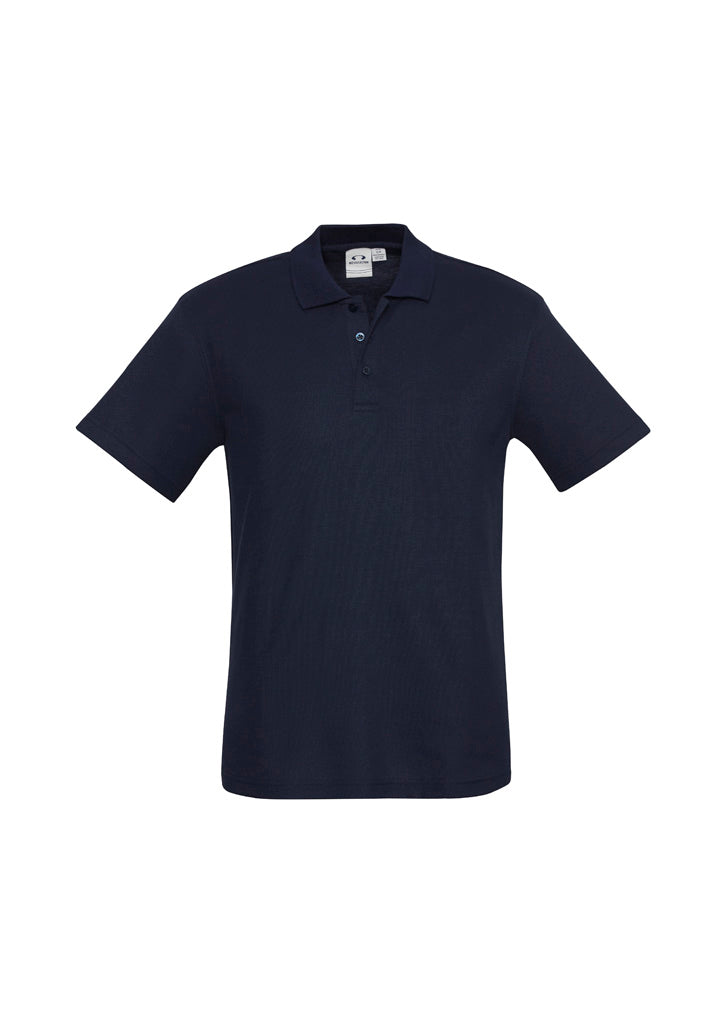 Biz Collection Kids Crew Short Sleeve Polo - Navy