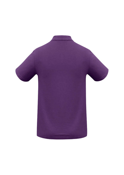 Biz Collection Kids Crew Short Sleeve Polo - Purple