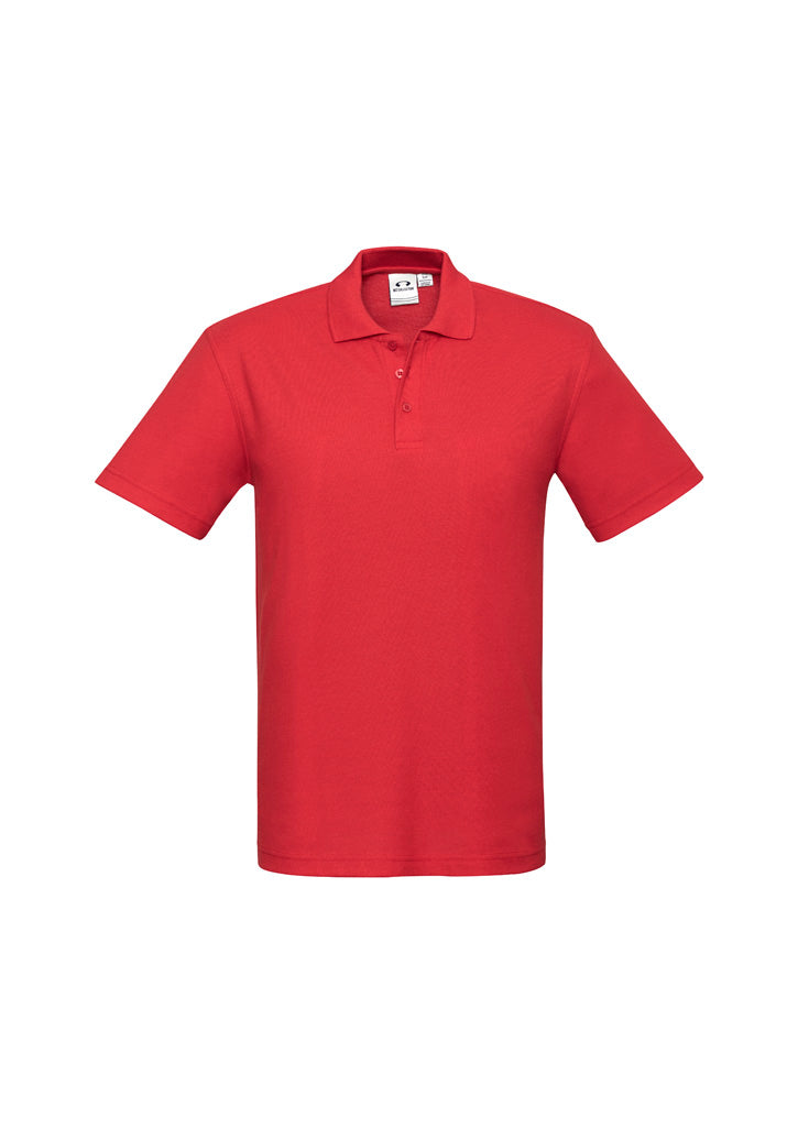 Biz Collection Kids Crew Short Sleeve Polo - Red