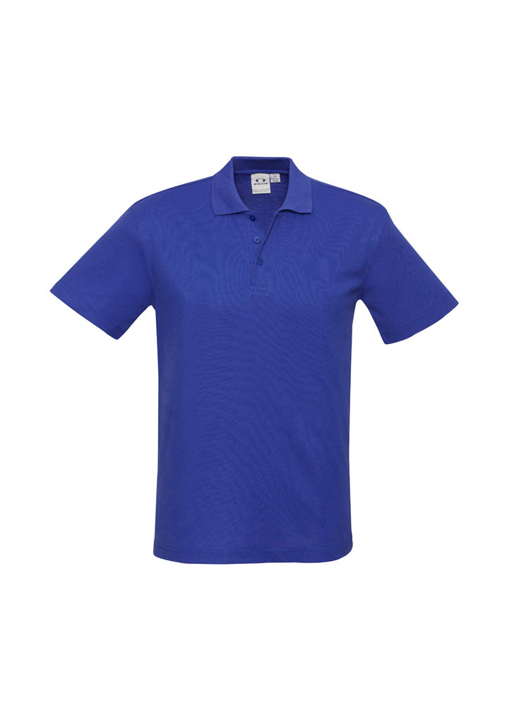 Biz Collection Kids Crew Short Sleeve Polo - Royal