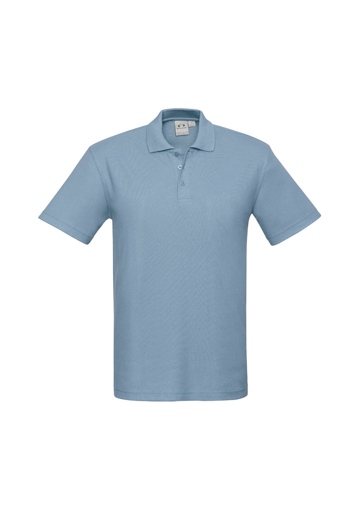 Biz Collection Kids Crew Short Sleeve Polo - Spring Blue