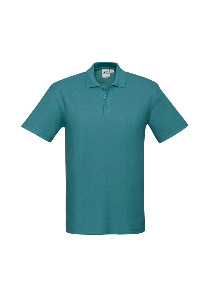 Biz Collection Kids Crew Short Sleeve Polo - Teal