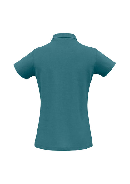 Biz Collection Womens Crew Short Sleeve Polo - Teal
