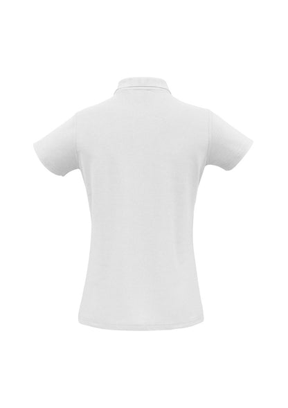 Biz Collection Womens Crew Short Sleeve Polo - White