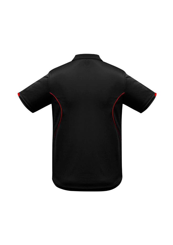 Biz Collection Kids Razor Short Sleeve Polo - Black/Red