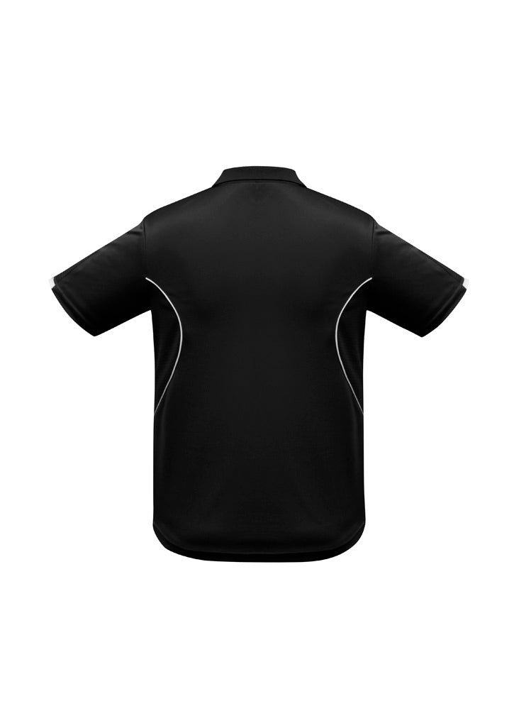 Biz Collection Kids Razor Short Sleeve Polo - Black/White