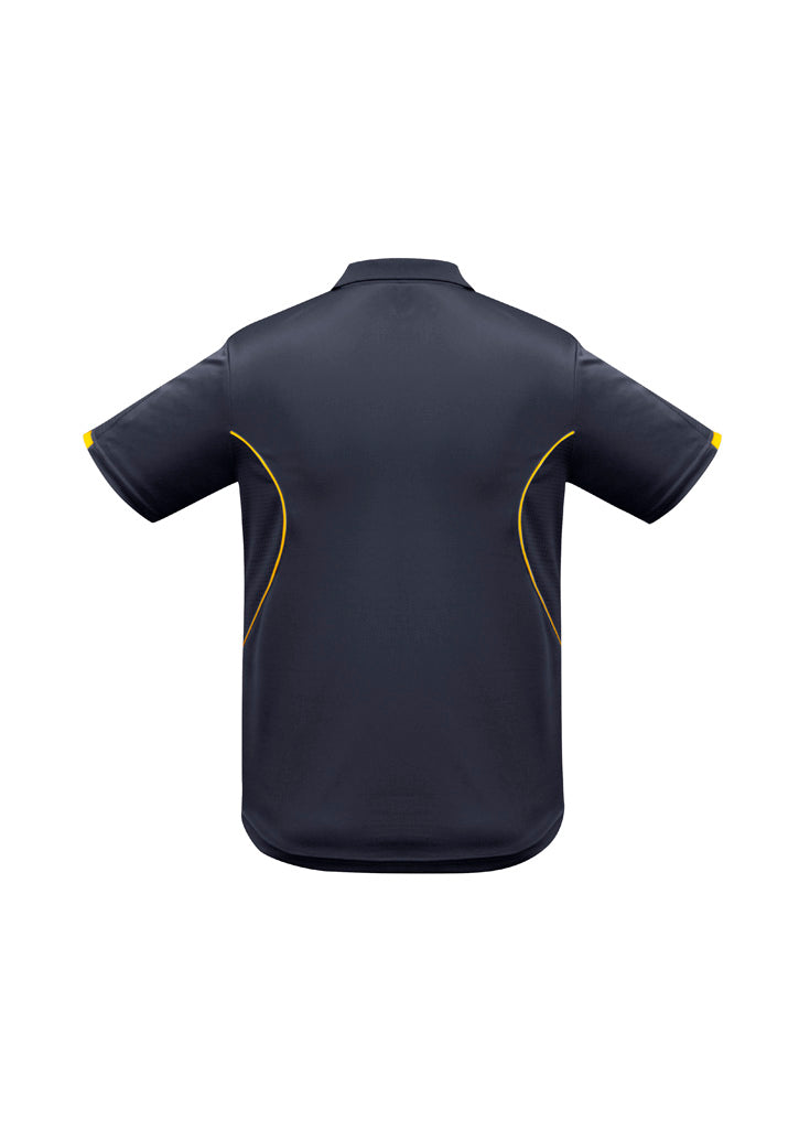 Biz Collection Kids Razor Short Sleeve Polo - Navy/Gold