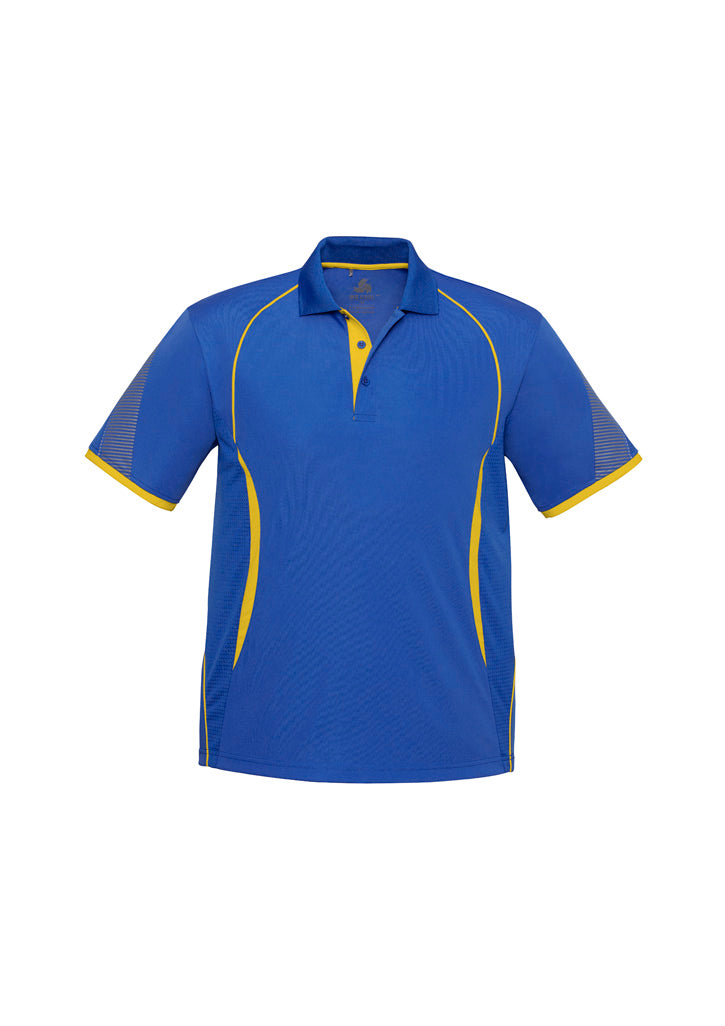 Biz Collection Kids Razor Short Sleeve Polo - Royal/Gold