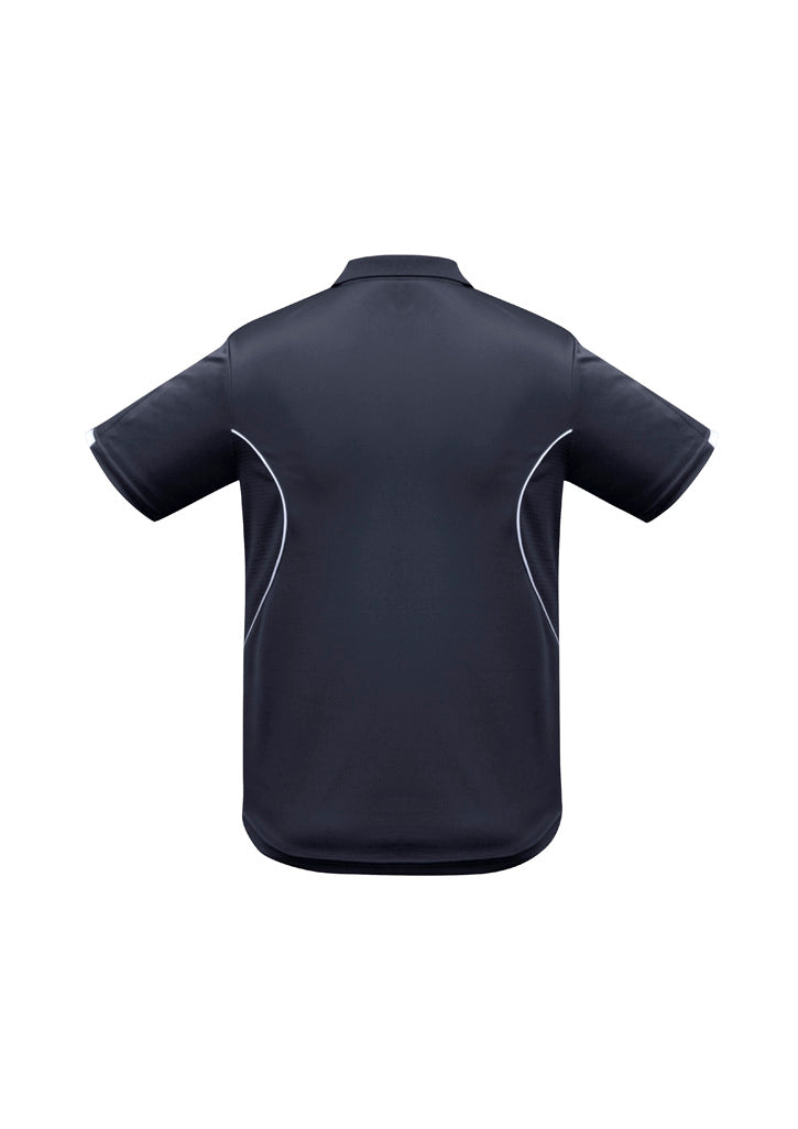 Biz Collection Mens Razor Short Sleeve Polo - Navy/White