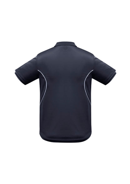 Biz Collection Mens Razor Short Sleeve Polo - Navy/White