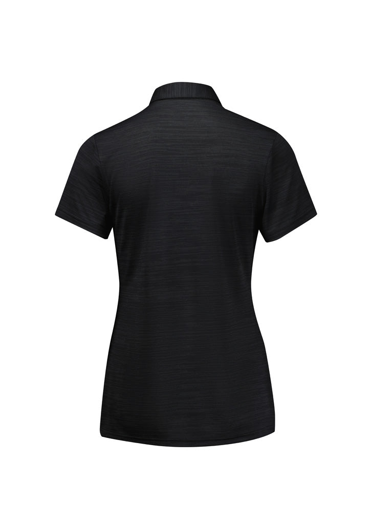 Biz Collection Womens Orbit Short Sleeve Polo - Black