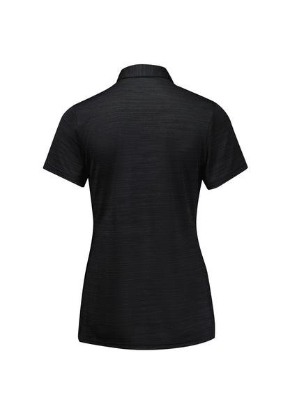 Biz Collection Womens Orbit Short Sleeve Polo - Black