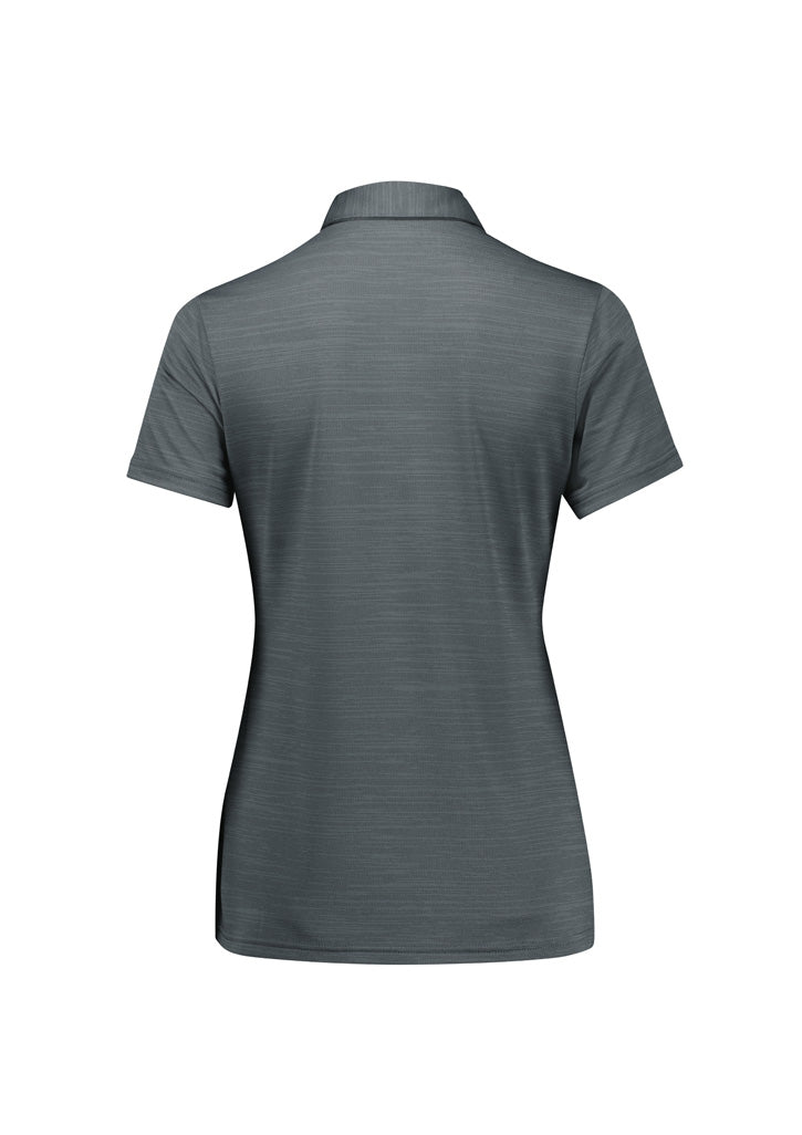 Biz Collection Womens Orbit Short Sleeve Polo - Dark Grey Carbon