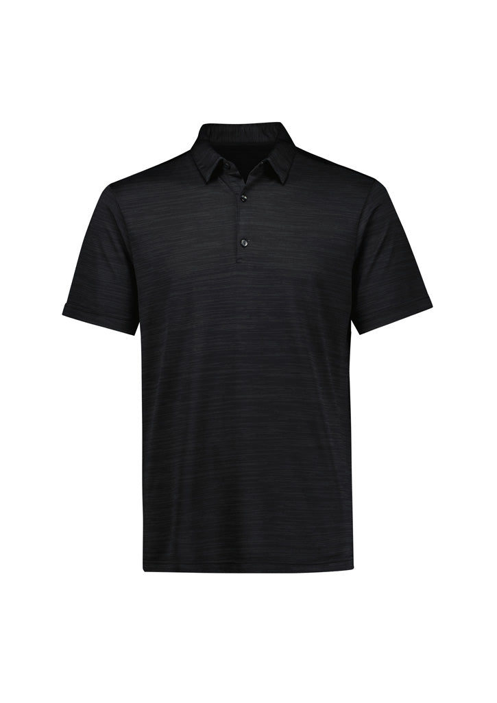 Biz Collection Mens Orbit Short Sleeve Polo - Black