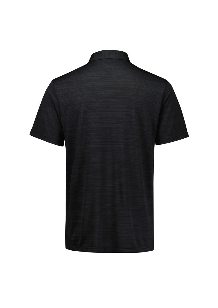 Biz Collection Mens Orbit Short Sleeve Polo - Black