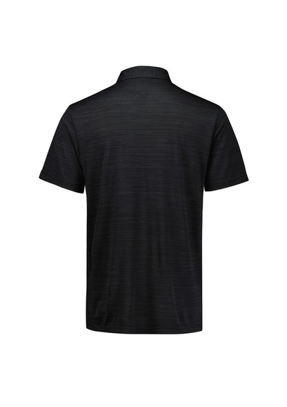 Biz Collection Mens Orbit Short Sleeve Polo - Black
