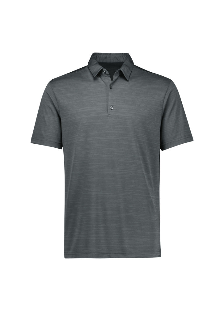 Biz Collection Mens Orbit Short Sleeve Polo - Dark Grey Carbon