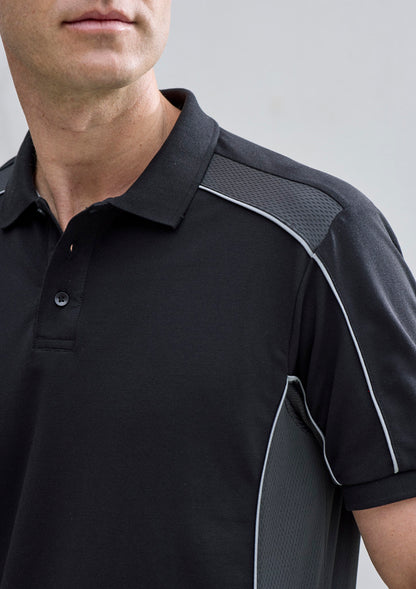 Unisex Grid Short Sleeve Polo P413US