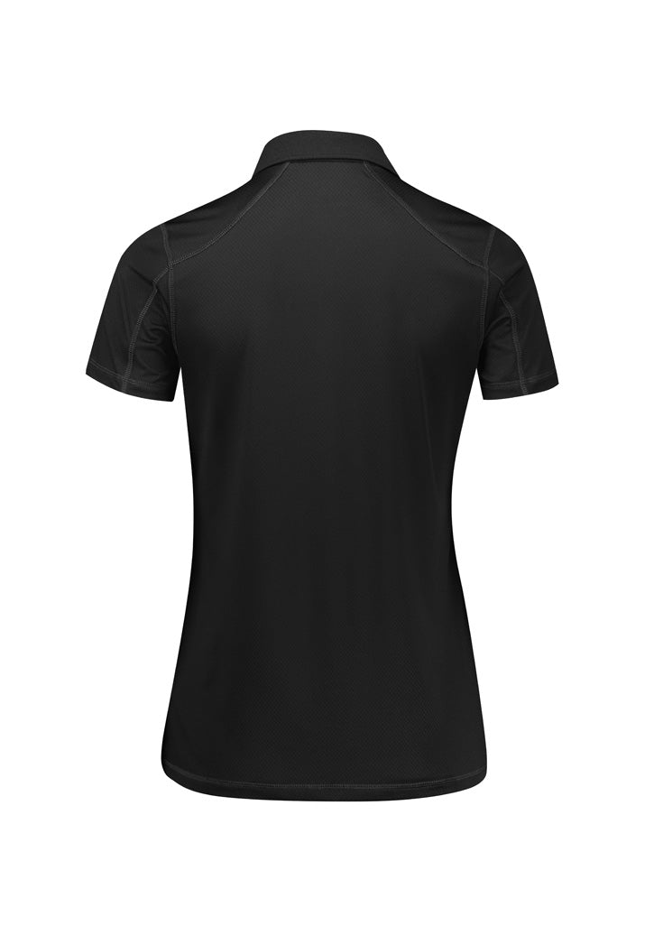 Biz Collection Womens Dart Short Sleeve Polo - Black/Black