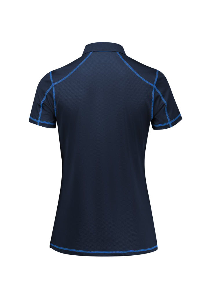 Biz Collection Womens Dart Short Sleeve Polo - Navy/Royal