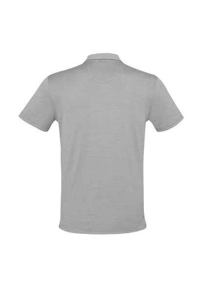Biz Collection Mens Shadow Short Sleeve Polo - Silver Grey