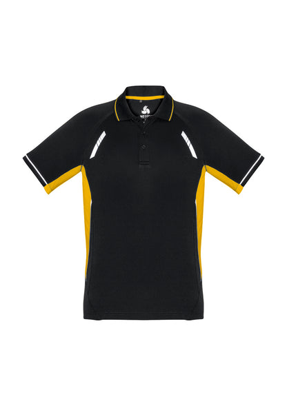 Biz Collection Kids Renegade Short Sleeve Polo - Black/Red/Silver