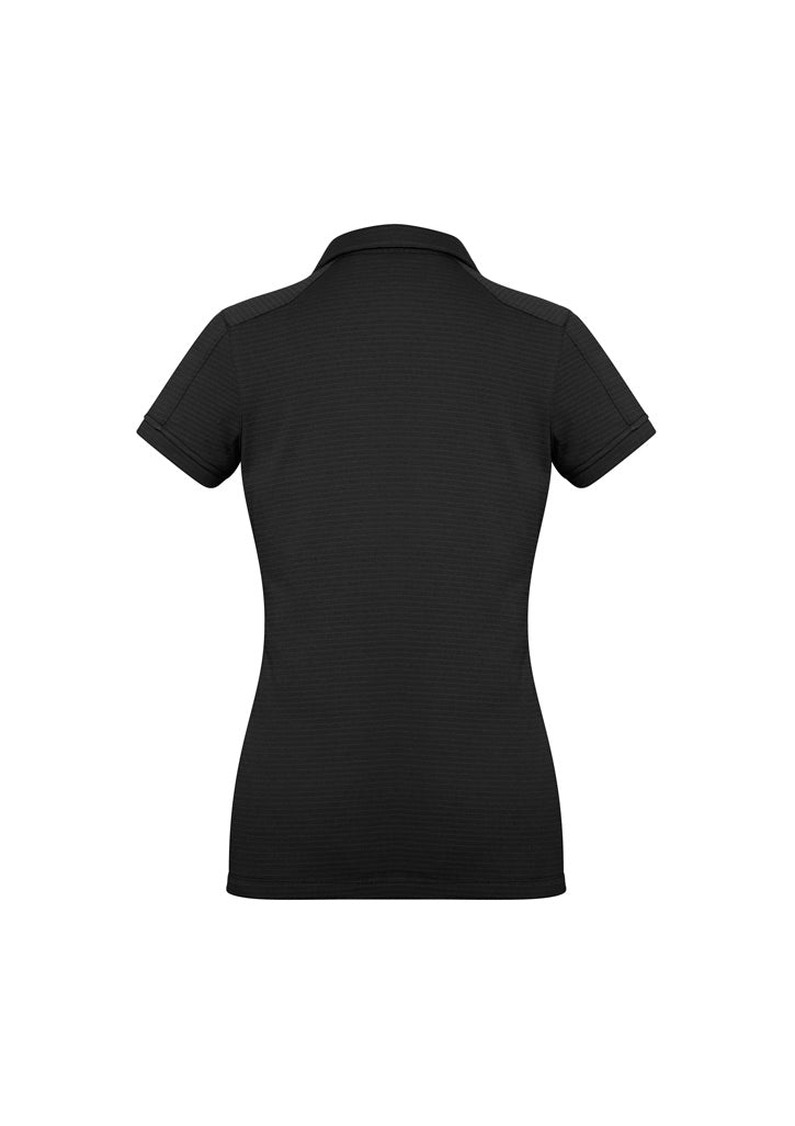 Biz Collection Womens Profile Short Sleeve Polo - Black