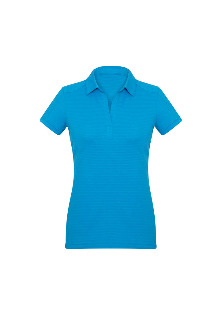 Biz Collection Womens Profile Short Sleeve Polo - Cyan