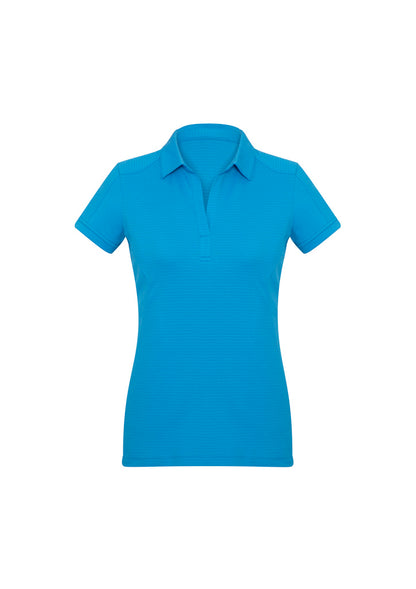 Biz Collection Womens Profile Short Sleeve Polo - Cyan
