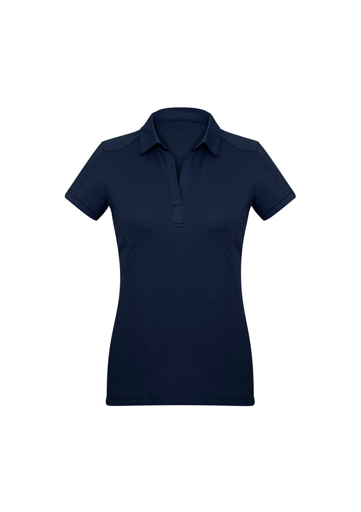 Biz Collection Womens Profile Short Sleeve Polo - Navy