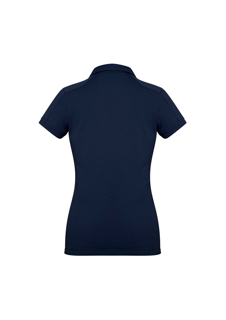 Biz Collection Womens Profile Short Sleeve Polo - Navy