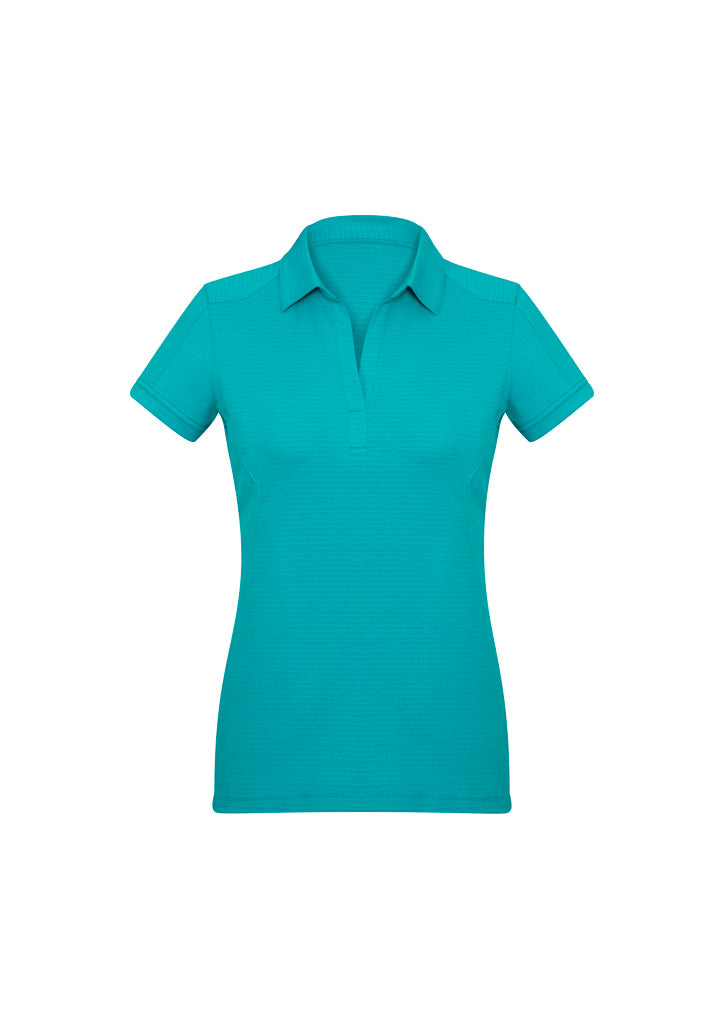 Biz Collection Womens Profile Short Sleeve Polo - Teal