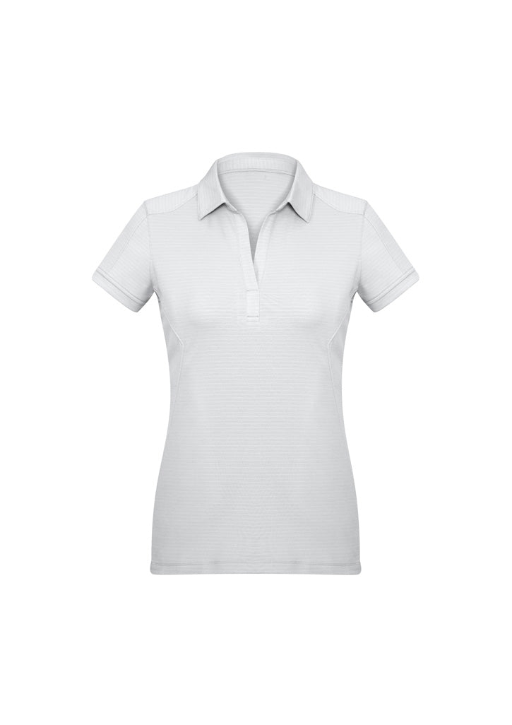 Biz Collection Womens Profile Short Sleeve Polo - White