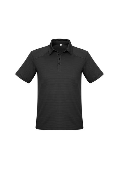 Biz Collection Mens Profile Short Sleeve Polo - Cyan