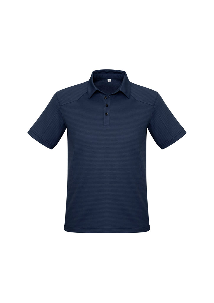 Biz Collection Mens Profile Short Sleeve Polo - Navy