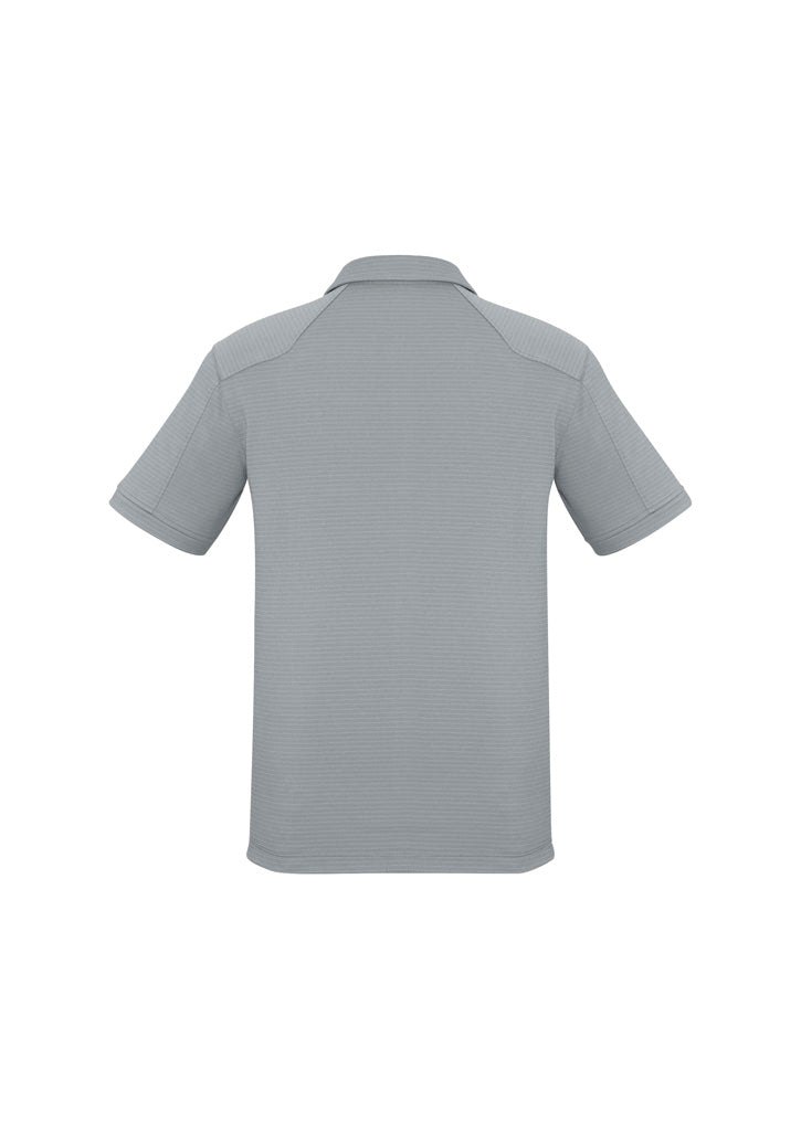 Biz Collection Mens Profile Short Sleeve Polo - Silver