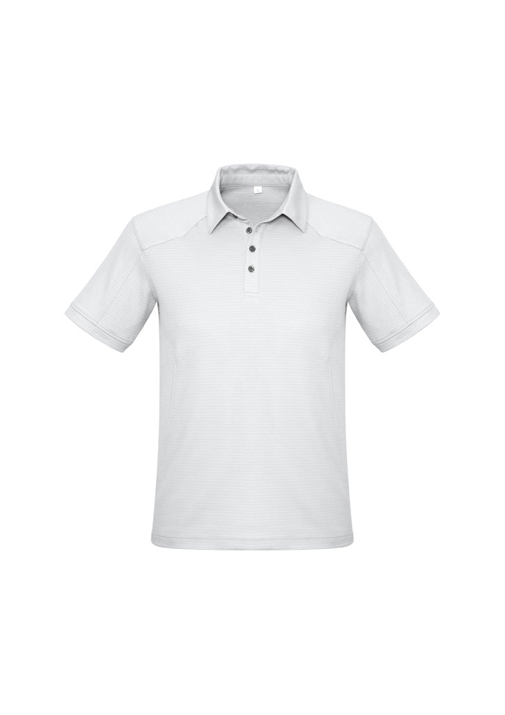 Biz Collection Mens Profile Short Sleeve Polo - White
