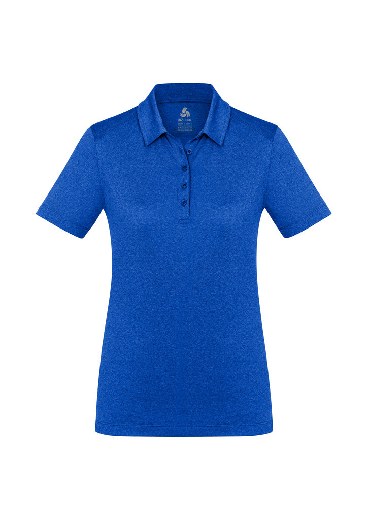 Biz Collection Womens Aero Short Sleeve Polo - Electric Blue