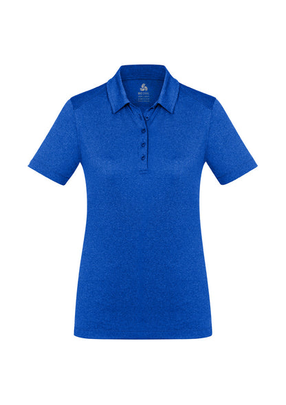 Biz Collection Womens Aero Short Sleeve Polo - Electric Blue