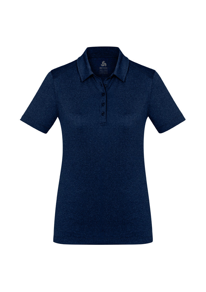 Biz Collection Womens Aero Short Sleeve Polo - Navy