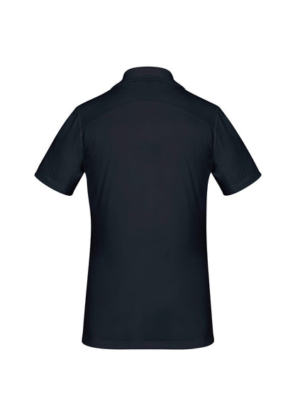 Biz Collection Womens Aero Short Sleeve Polo - Solid Black