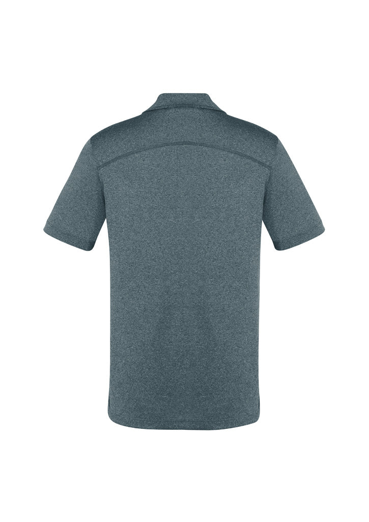 Biz Collection Mens Aero Short Sleeve Polo - Charcoal