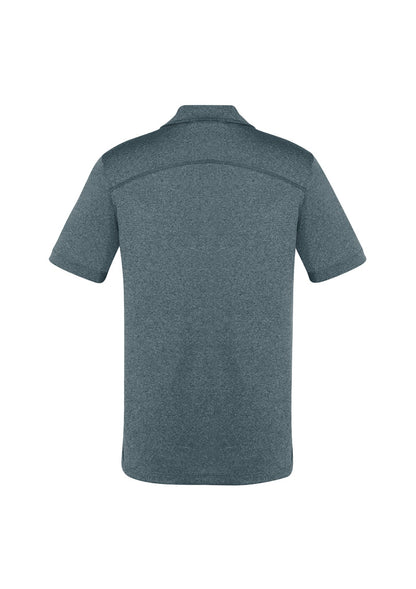 Biz Collection Mens Aero Short Sleeve Polo - Charcoal