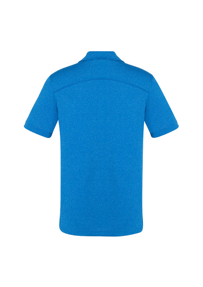 Biz Collection Mens Aero Short Sleeve Polo - Cyan